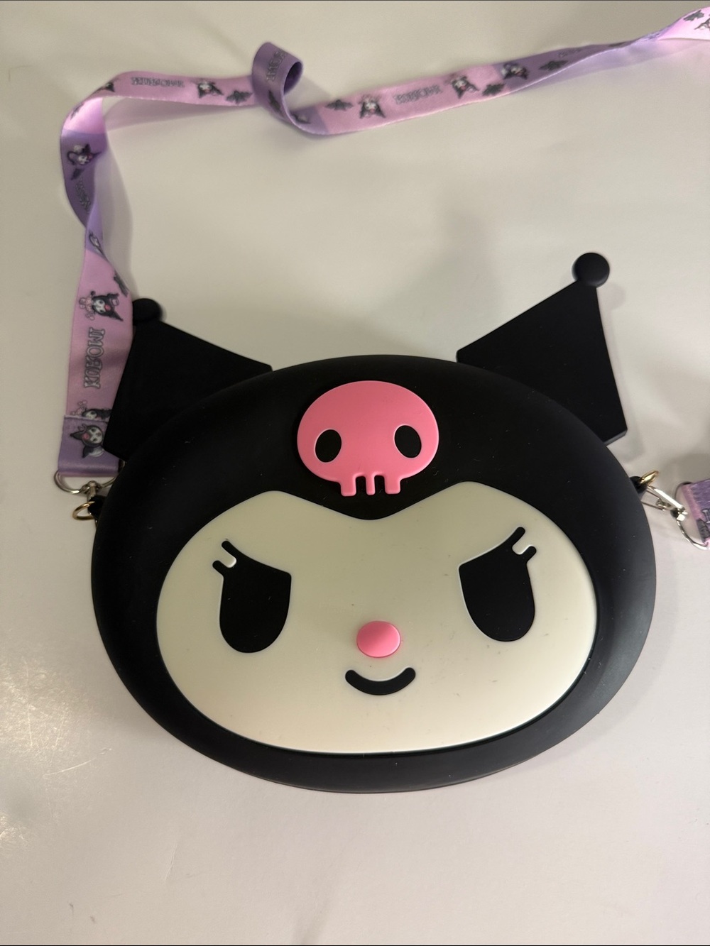 Mini Crossbody bag. Kuromi mini silicon purse